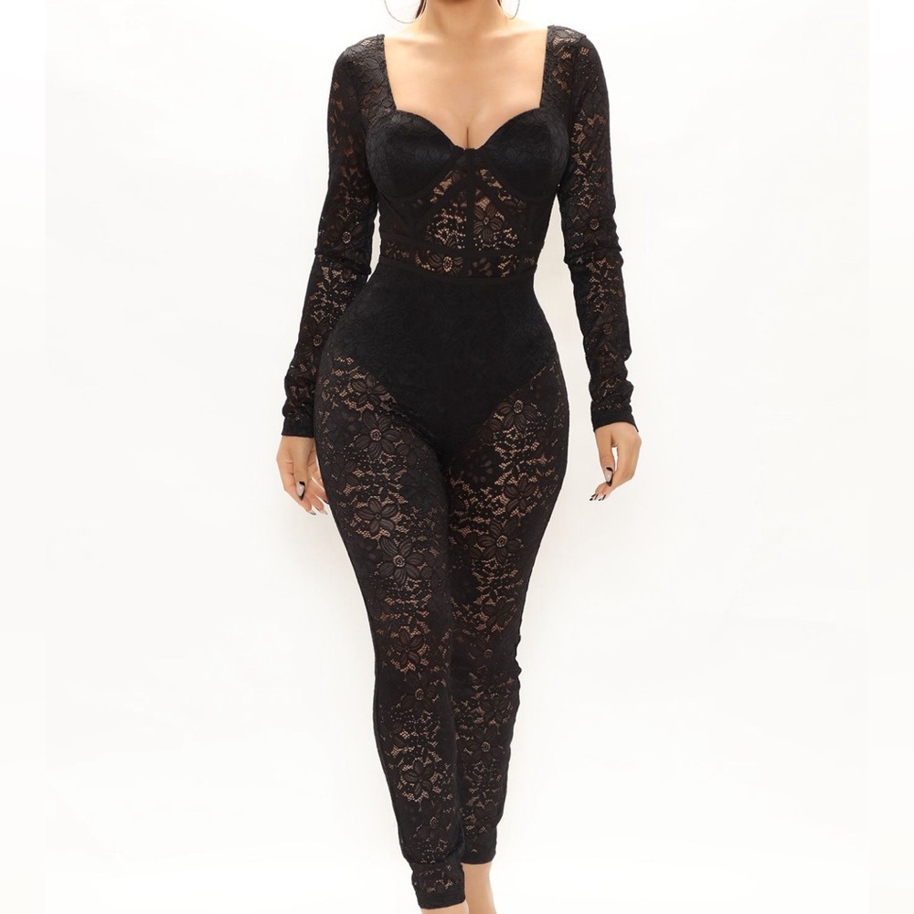 Fashion Nova Lace Jumpsuit!